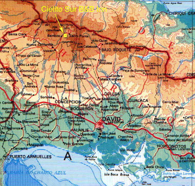 Chiriqui map